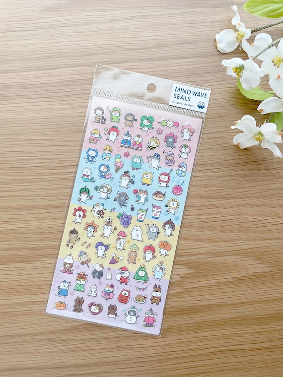 Clear Sticker - Mini Cat - All Season Celebration Planner Stickers - 1 pc