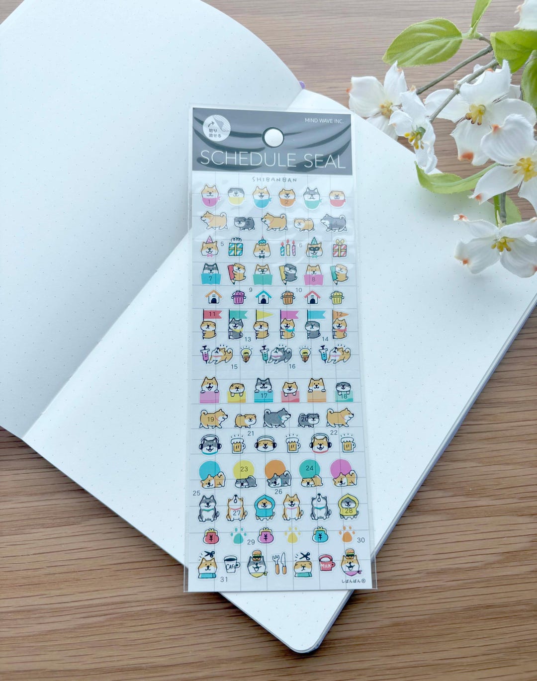 Clear Planner Stickers - Shibanban Shiba Inu - Everyday Life Two - 1 ...