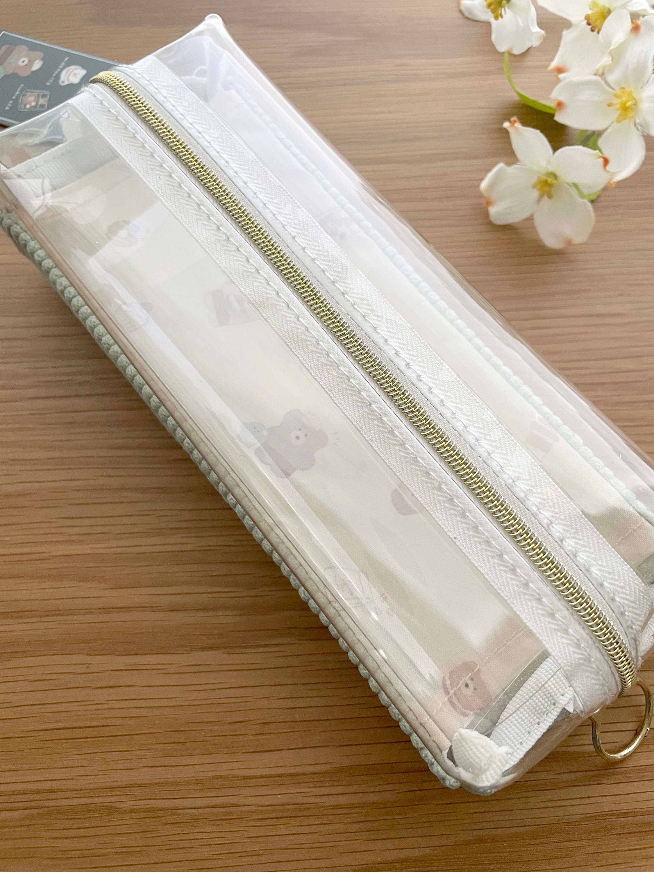 季節のおすすめ商品 Pen Pouch: Two Pocket Zipper Pouch - Moco Mocha Bears - 1 Pc 応援グッズ