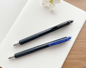 Sarasa Nano Clip Gel Pen Duo Set - 0.38mm Retractable - Black and Blue Ink Pens - 1 set