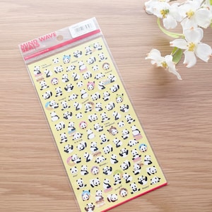 Papier autocollant réapprovisionné - Le panda adore les beignets - 1 pièce