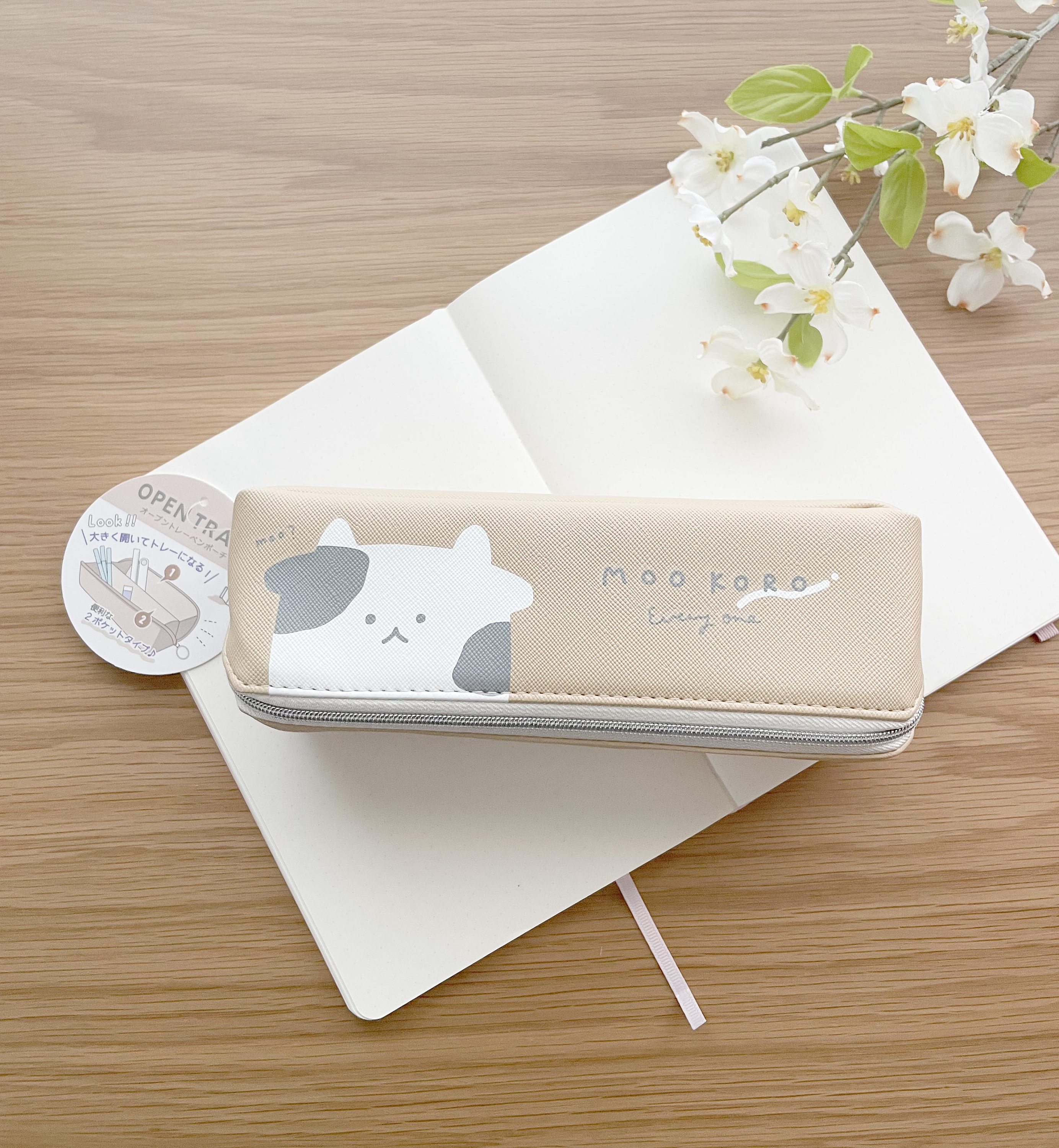 Cute Design Pencil Bag Pen Case Cartoon Bear Cow Rabbit Mesh