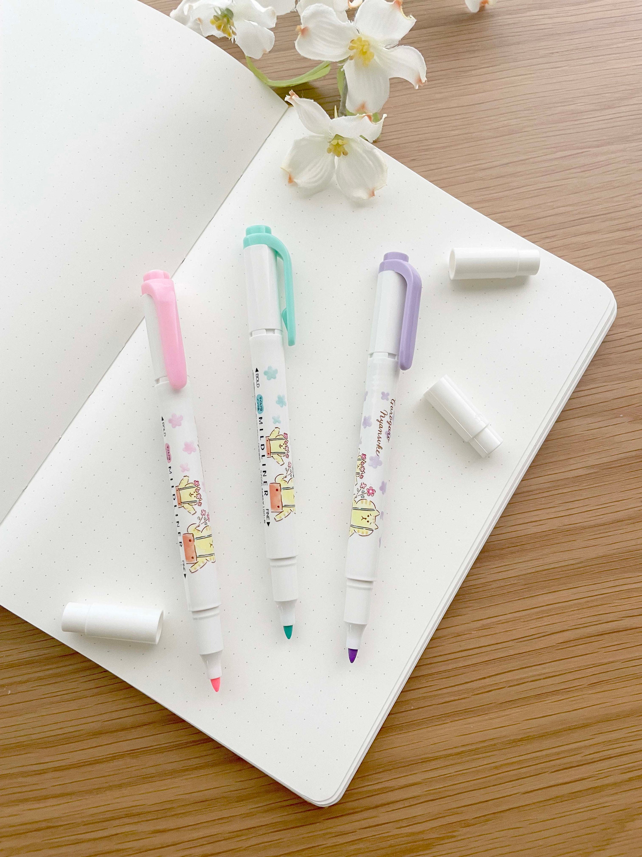 【しんちゃん】FineLine Zebra Mildliner - Two Sided Marker - Limited Edition Trio