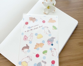 Postcard - Dessert Rabbits - Schinako Moriyama - 1 pc