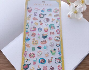 Journal Mindwave Sticker -Bibi to iro- Vivid Colorful Stickers - Fun Foods - 1 pc
