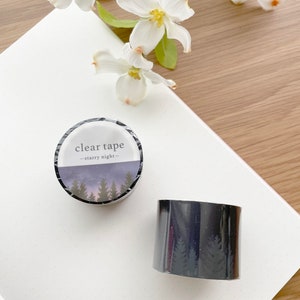 Mindwave Clear Tape - 30mm - Night Sky - 1 pc
