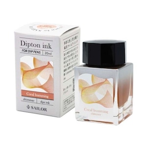 Sailor Dipton Shimmering Ink  - 20ml Bottle - Coral Humming - Coral Pink - 1 pc