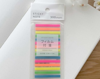 Sheer Film Sticky Notes Set - Brights - 1 pc