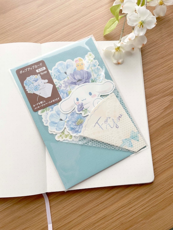 Greeting Card - Cinnamoroll Bouquet - Blue - 3D Pop up - 1 Pc - Etsy Denmark