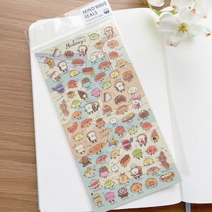 Clear Sticker - Mini Bakery - Bread and Pastries - 1 pc