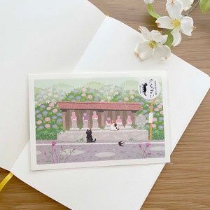 Carte postale - Tabineko Travelling Cats - Summer Rain - 1 pièce
