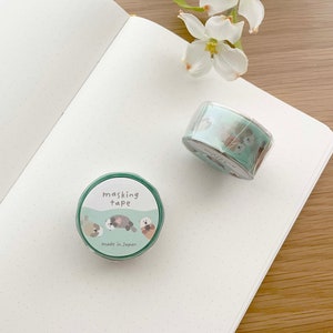 Mindwave Washi Tape - 18mm Die Cut - Cute Sea Otters - 1 pc