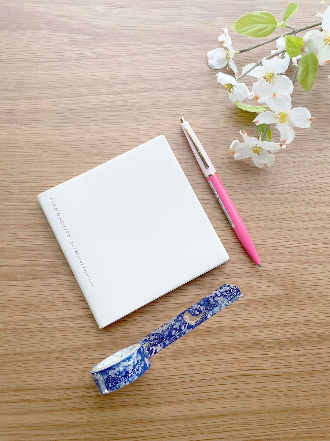 Compact Daily Log Diary/ Journal - Date Free - Find and Notice - Ivory ...