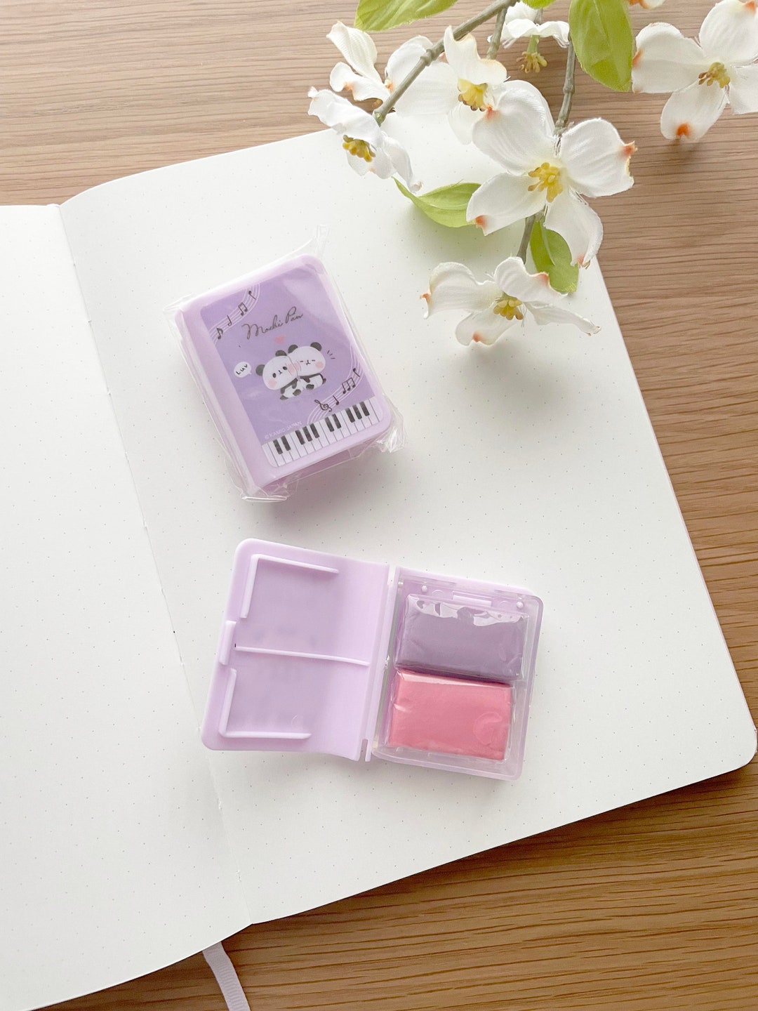 Eraser Scented Kneadable Putty Eraser Mochi Panda Book 1 Etsy