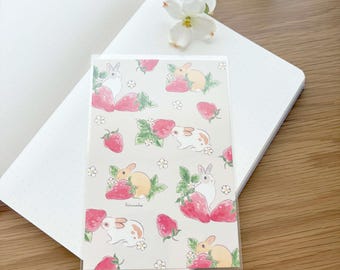 Postcard - Strawberry Rabbits - Schinako Moriyama - 1 pc