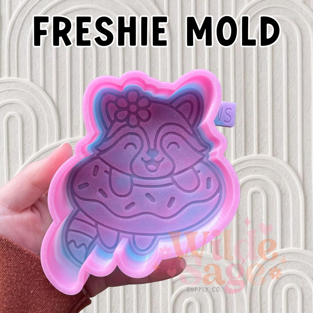 Fall Racoon Freshie Floatie Raccoon Freshie Silicone Mold - Etsy