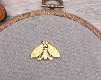 Golden moth needle minder, needle magnet for embroidery and cross stitch