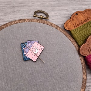 Agujas para guardar cartas del tarot, imán para agujas para bordado y punto de cruz