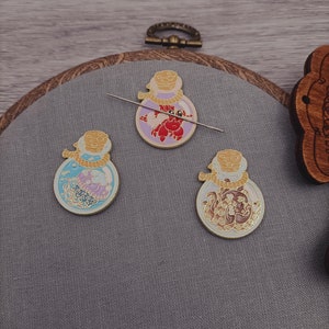 Sea creatures needle minder, needle magnet for embroidery and cross stitch