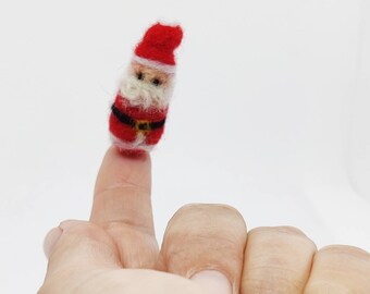 Father Christmas decoration, needle felted father Christmas, felt Christmas decoration, miniature father Christmas,Santa Claus ornament,tiny