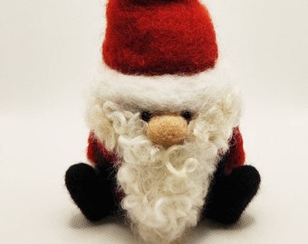 Santa Claus Gnome,Father Christmas Tomte Gnome,Xmas Gonk,Scandinavian Gnome,Swedish Xmas Gnome,Christmas Decoration,Handmade Xmas Ornament.