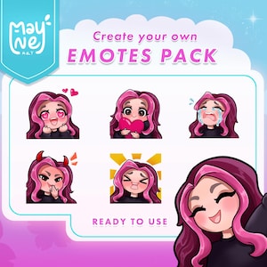 Create your custom emotes for twitch, discord, kick – Cool emojis pack for streamer, youtuber, content creator