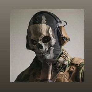 Call of Duty MWII Ghost Mask 2023 COD Cosplay Airsoft Tactical Ghost Actor