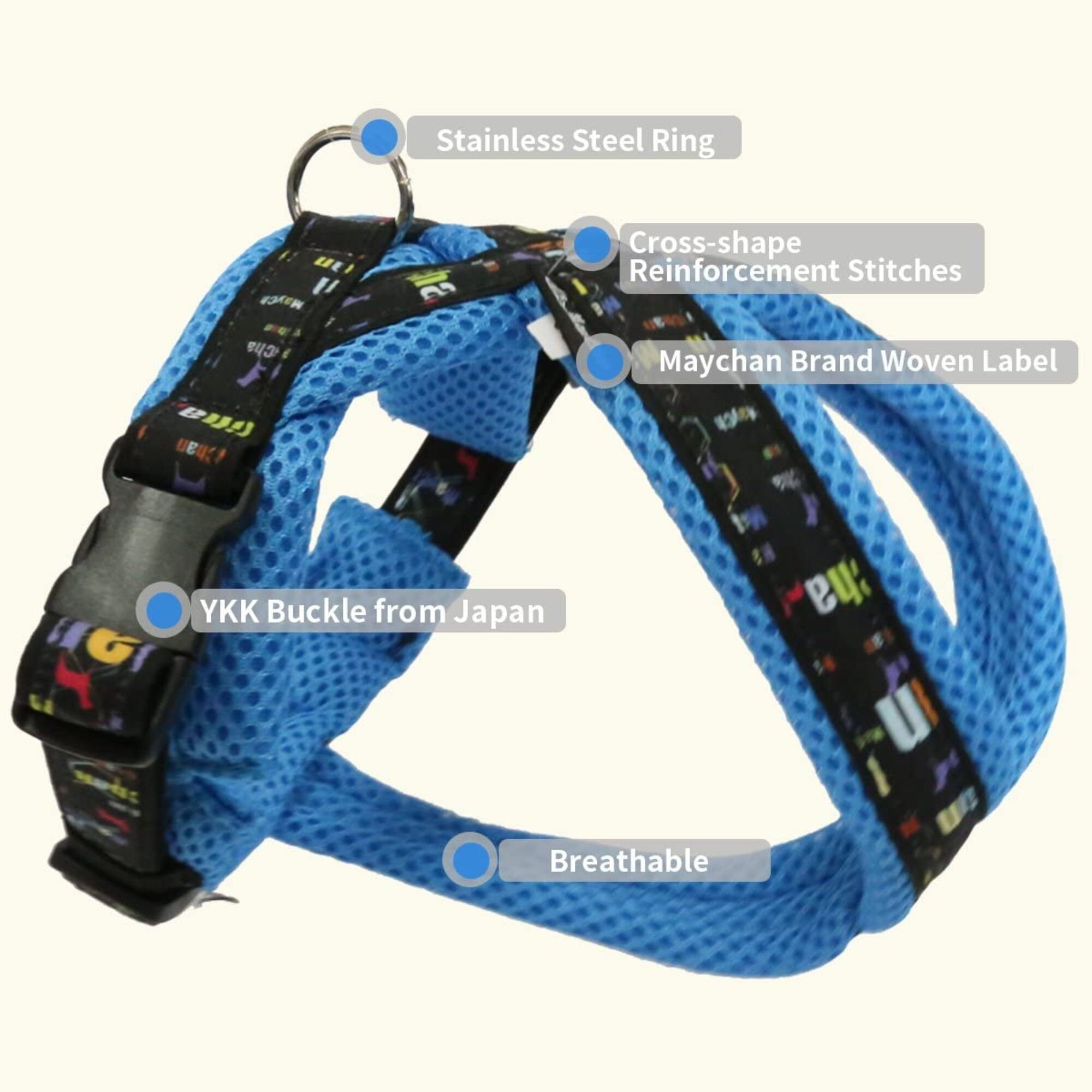 Harness With 1 Leash Freedom No-pull Harness Adjustable - Etsy