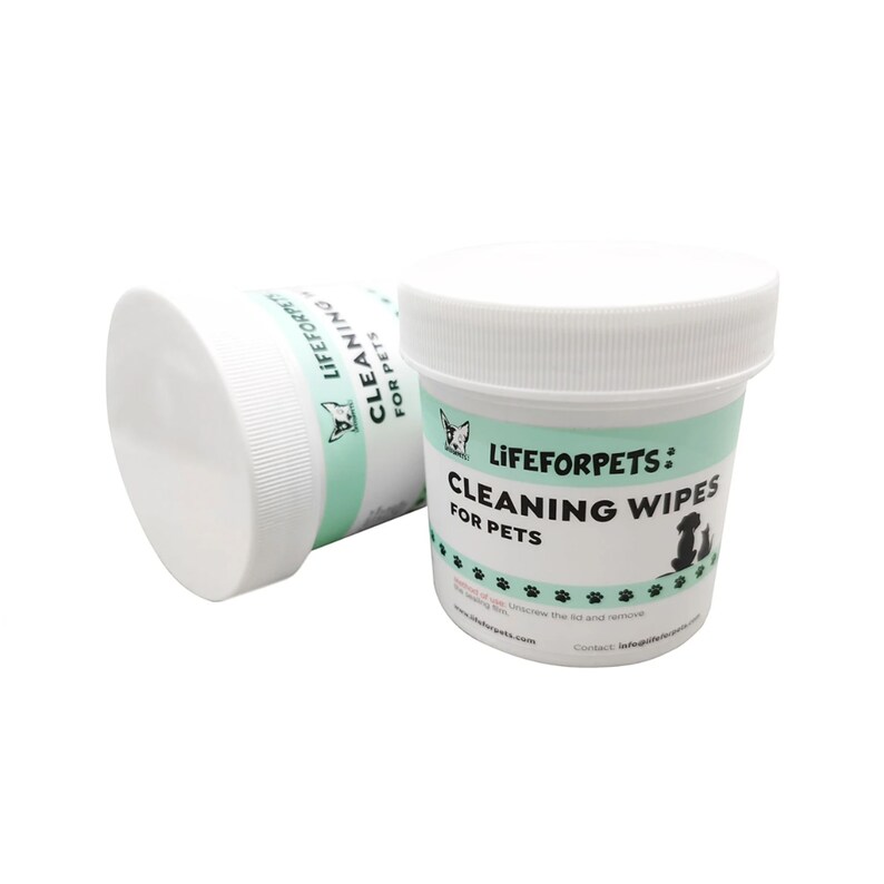 Dog Tear Stain Solutionpet Eye Wipes for Dogs Puppies Natural and