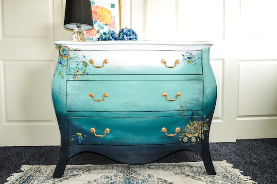 green ombre dresser 17 Green ombre ideas