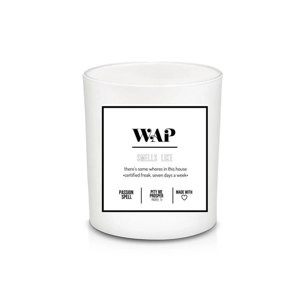 WAP Candle Sticker Label - Digital Download