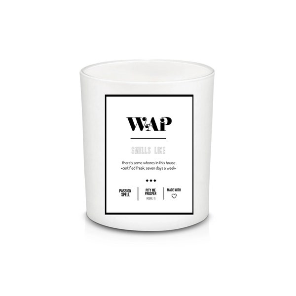 WAP Kaars Sticker Label - Digitale Download