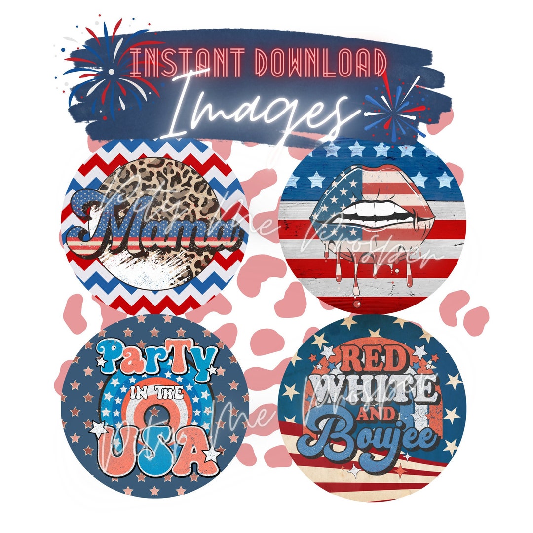 INSTANT DOWNLOAD - Patriotic PNG Images - Cardstock for Freshies, Car ...