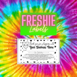 ROLL OF 250 - Large Car Freshie Warning Labels, Custom Warning Labels for Freshies, Car Freshener Labels, Custom Car Candle Labels w/ Scent