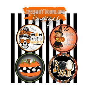 TÉLÉCHARGEMENT INSTANTANÉ - Halloween PNG Images - Cardstock pour Freshies, Sous-verres de voiture, T-Shirts et plus - Téléchargement numérique