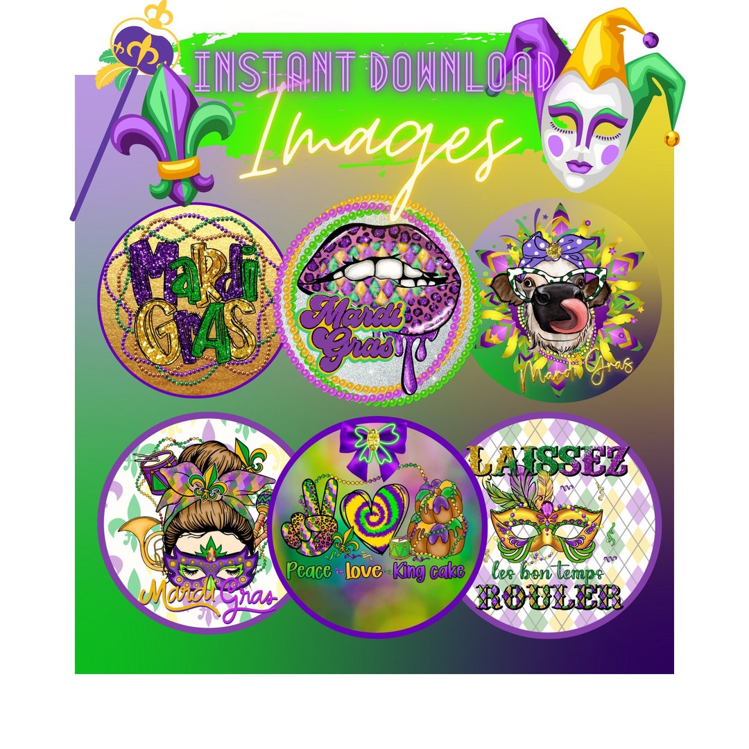 mardi gras cardstock