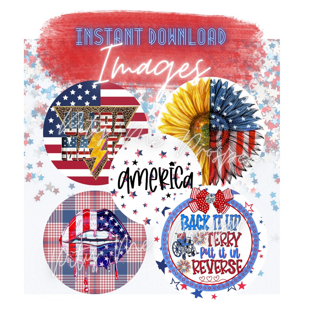 INSTANT DOWNLOAD - Patriotic PNG Images - Cardstock for Freshies, Car ...