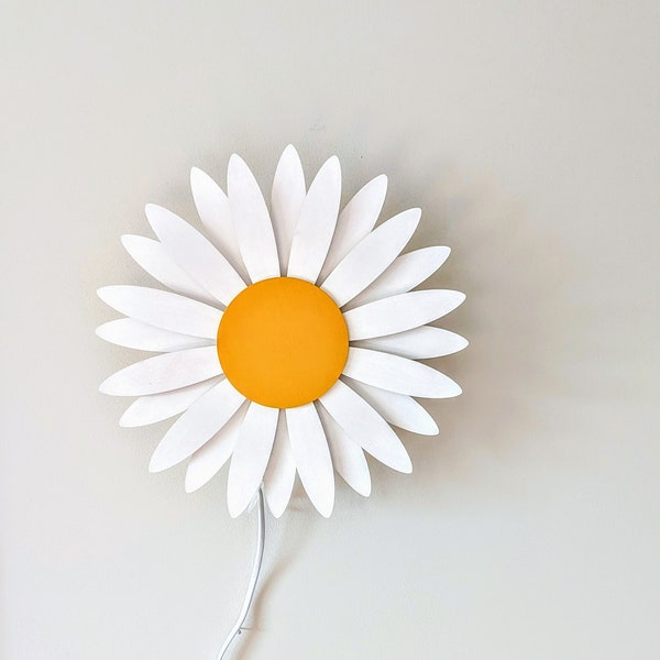 Wall Hanging Flower Lamp Etsy