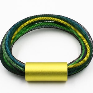SEE THE INVISIBLE elastic cord mesh bracelet B1869