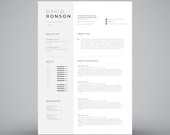 Cover Letter For Free + Professional Resume CV Template in Word for a Better Job | Instant Download CV Template *SALE*