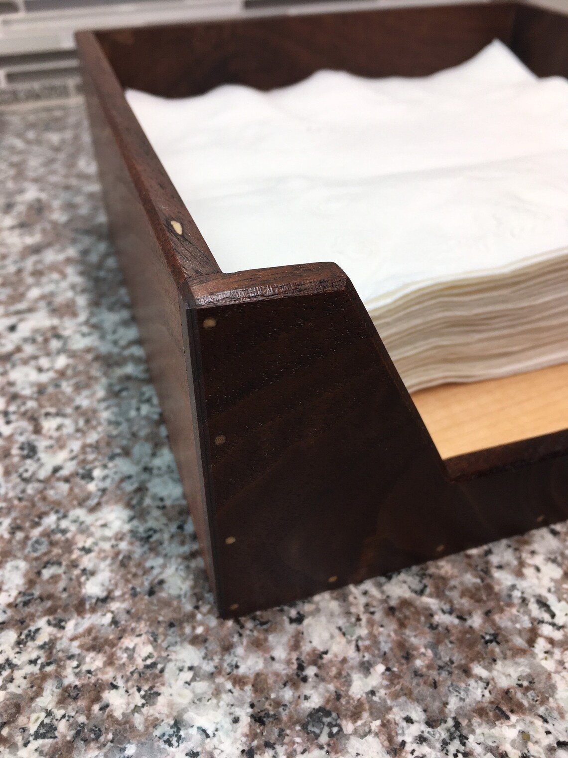 Hardwood Napkin Holder Cloth Napkin Holder Paper Napkin Etsy