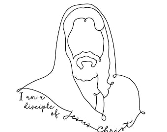 Disciple of Christ Line Art Digital Download