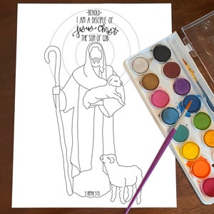 Disciple of Christ Coloring Page Digital Download