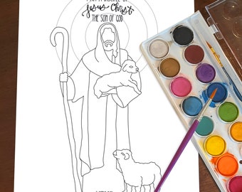 Disciple of Christ Coloring Page Digital Download