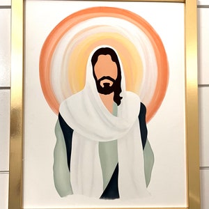 Beautiful Christ Watercolor Print 5 x 7”