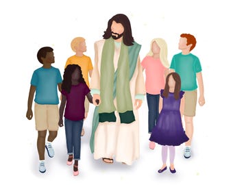 I Will Walk With Jesus- Digital Print