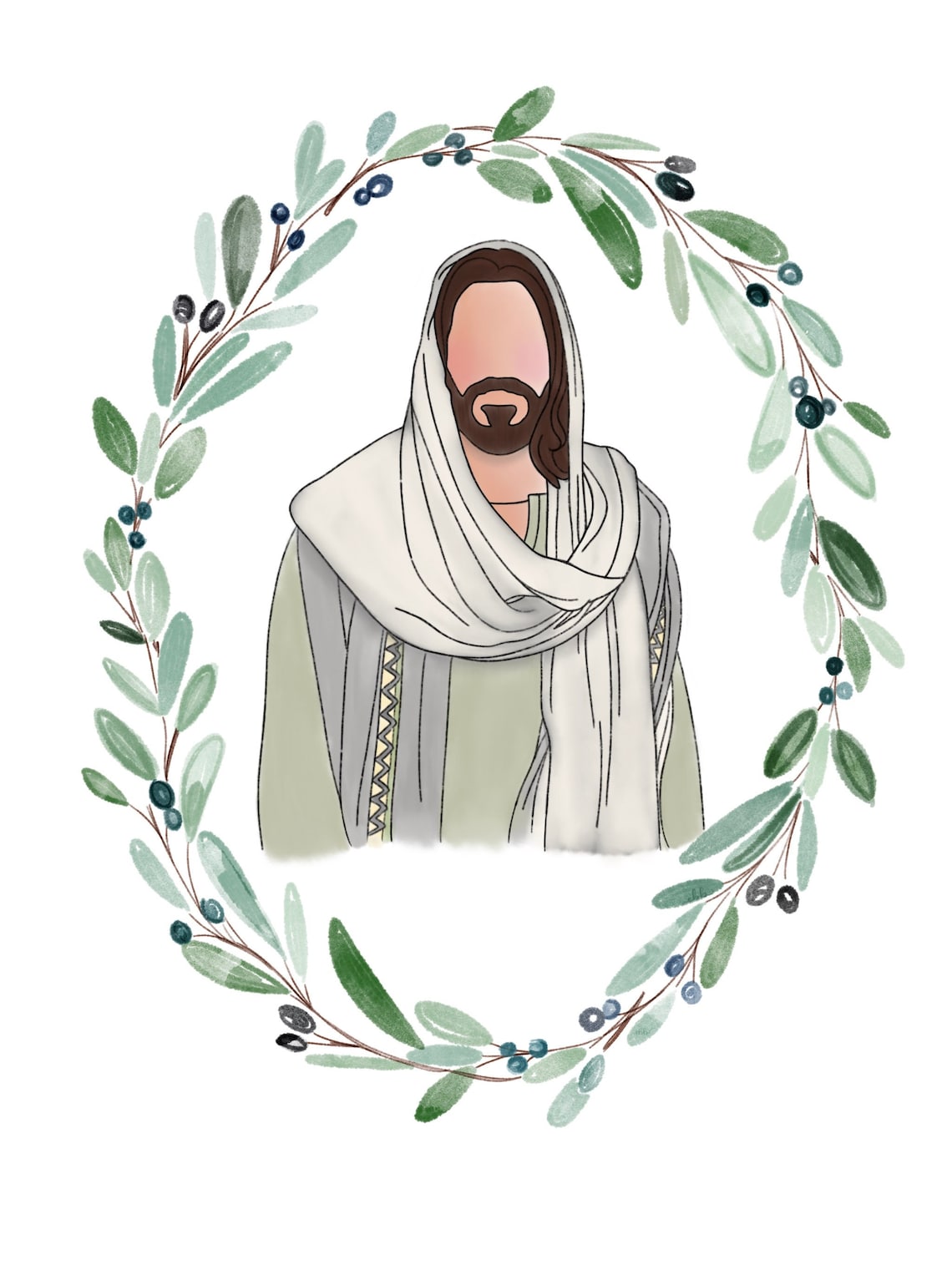Christ Watercolor - Etsy