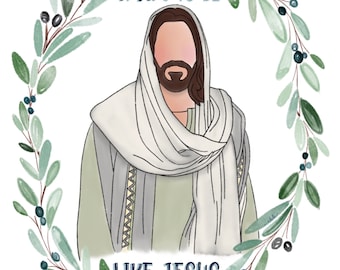 Cristo Acquerello - Cercando di essere come Gesù