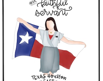 Ritorno personalizzato Missionario senza volto Acquerello