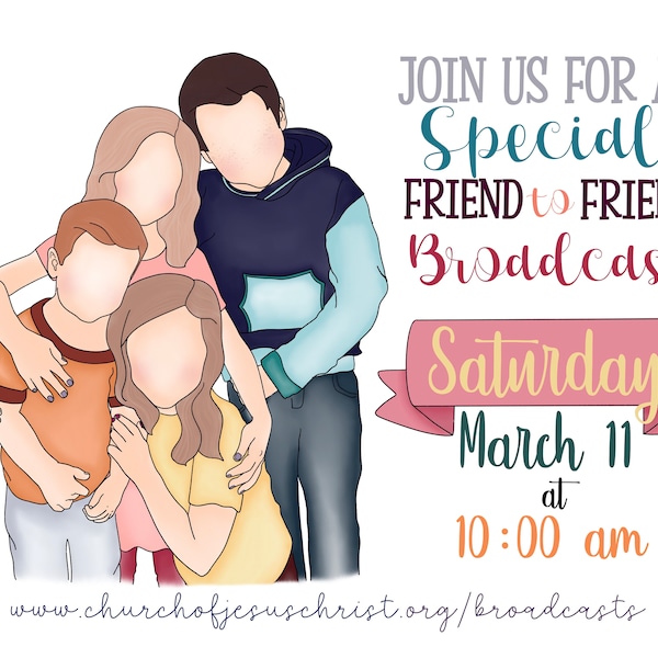 Lds Friend to Friend Broadcast 2023 Invitation 9 Am Etsy